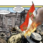 Hořící vlajka Rakousko-Uherska